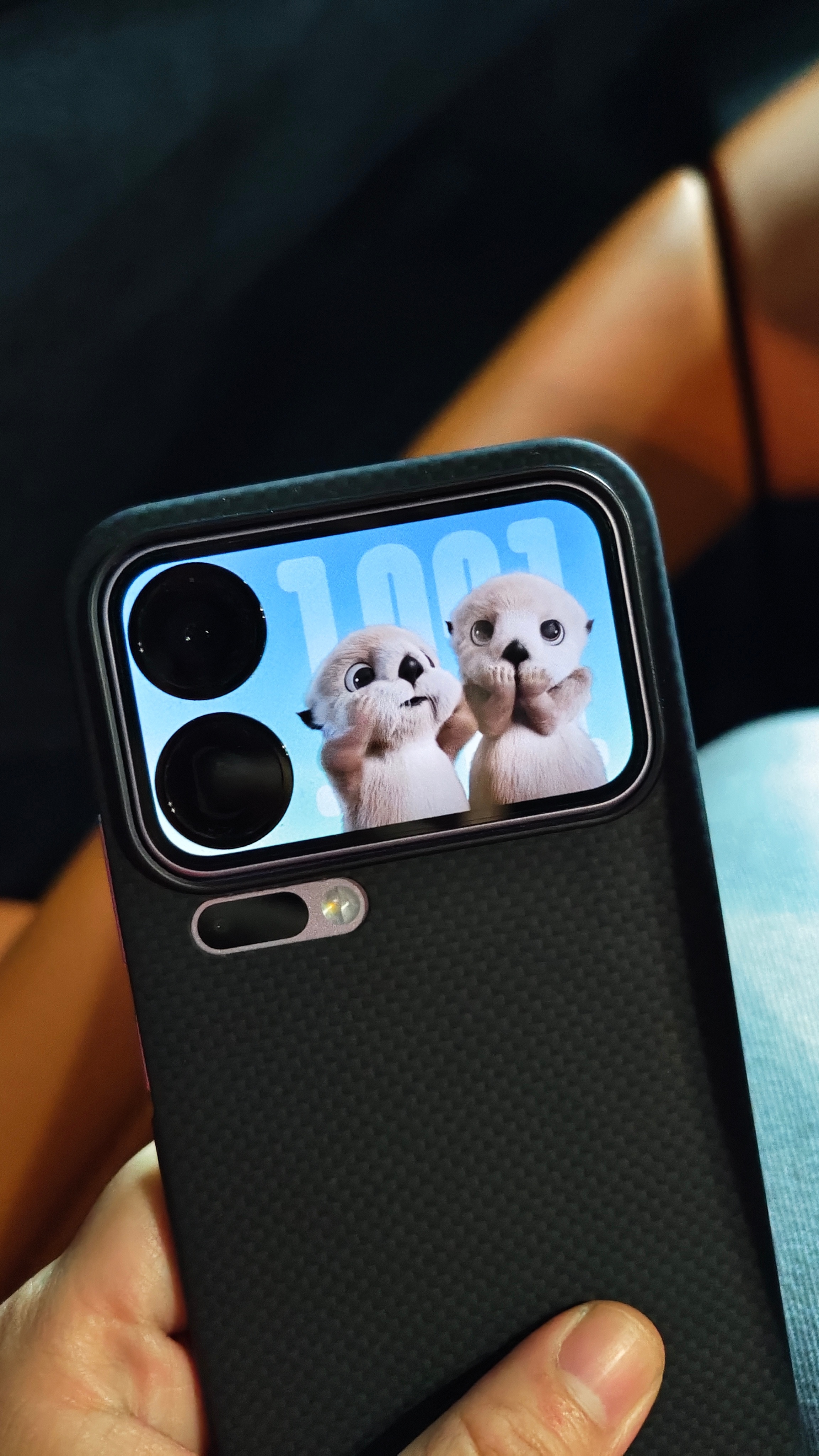 看到今天小米17 Pro Max的背屏更新，赶紧换上新的萌宠看看有什么玩法。两个