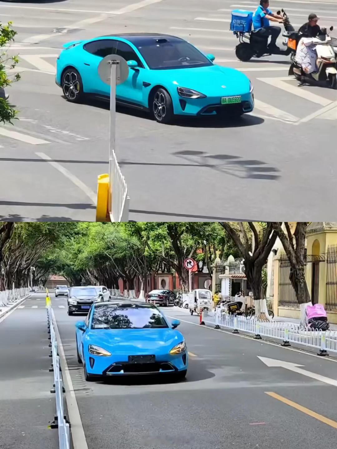 新一代小米su7的卡布里蓝和上一代的海湾蓝，你觉得哪个配色好看