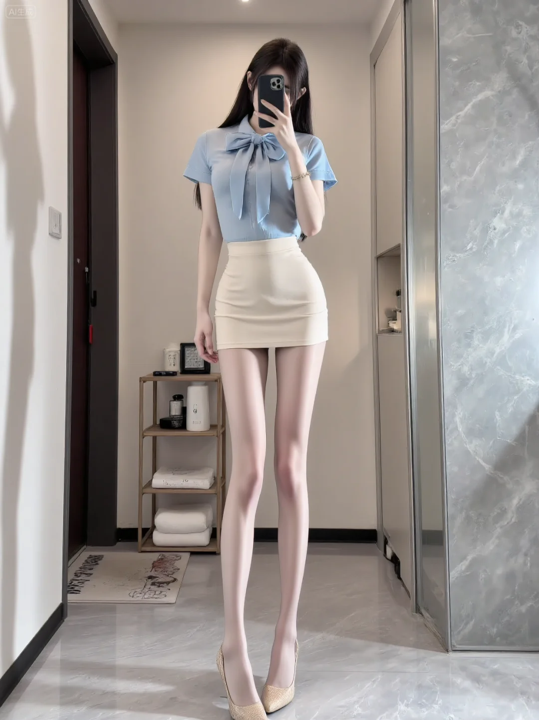 蓝白配yyds｜通勤甜妹穿搭公式