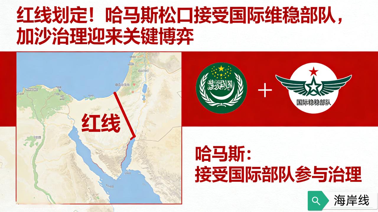 红线划定！哈马斯松口接受国际维稳部队，加沙治理迎来关键博弈
 
2月20日，哈马