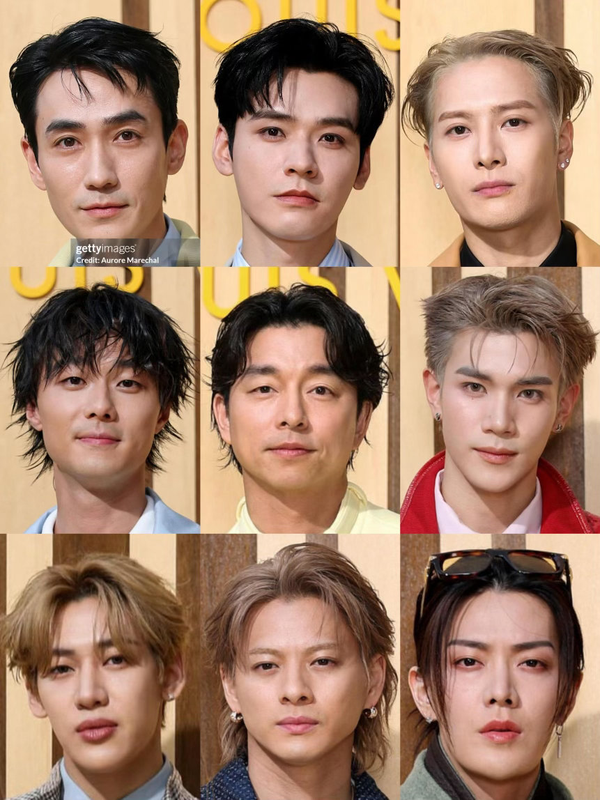 路易威登LV大秀G社怼脸生图王嘉尔、龚俊、朱一龙、孔刘、BamBam、Fourt