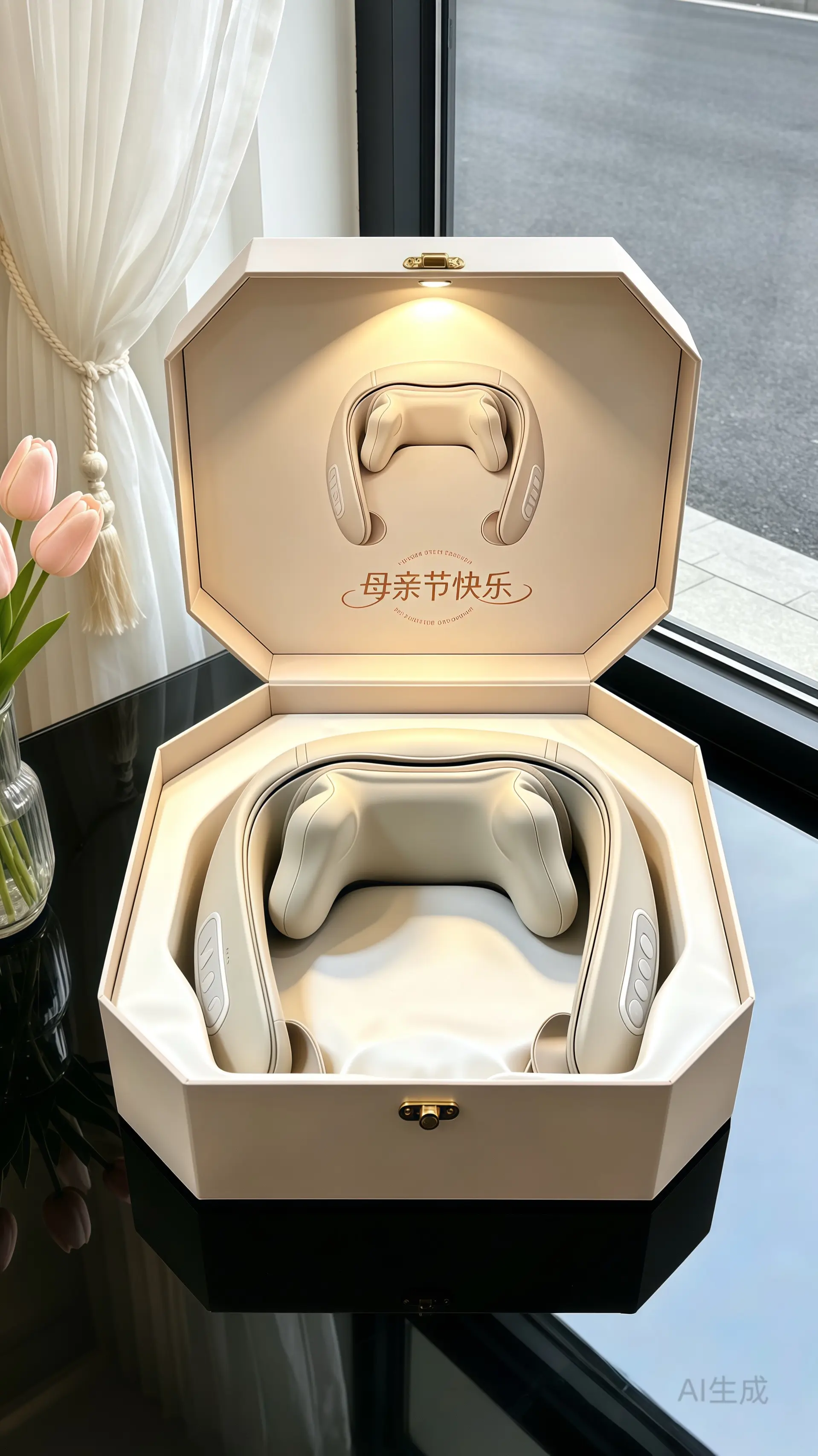 腰颈按摩披肩。