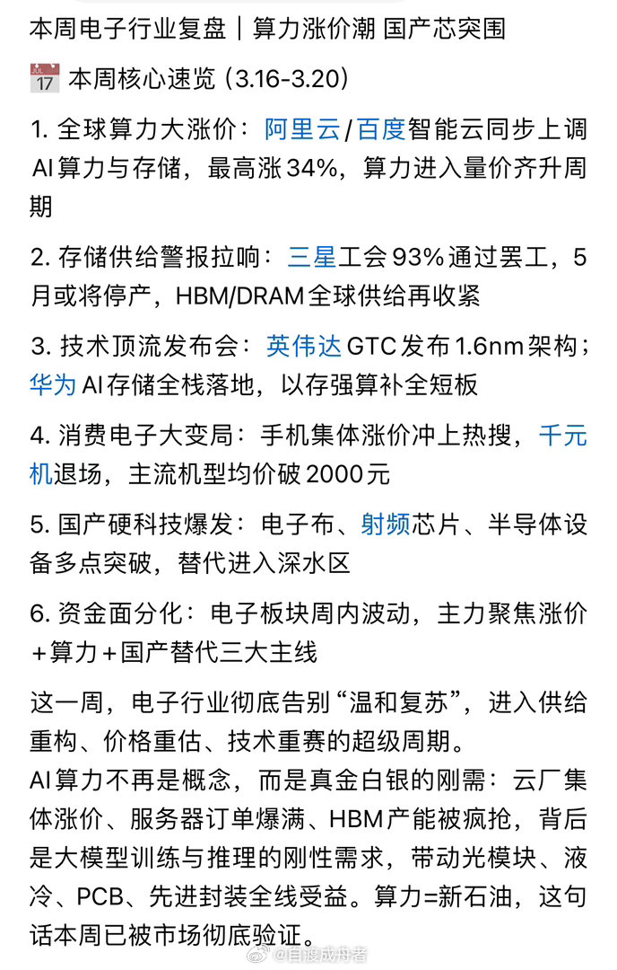 算力涨价潮：为何涨、涨多少？国产芯突围：路线与进展 