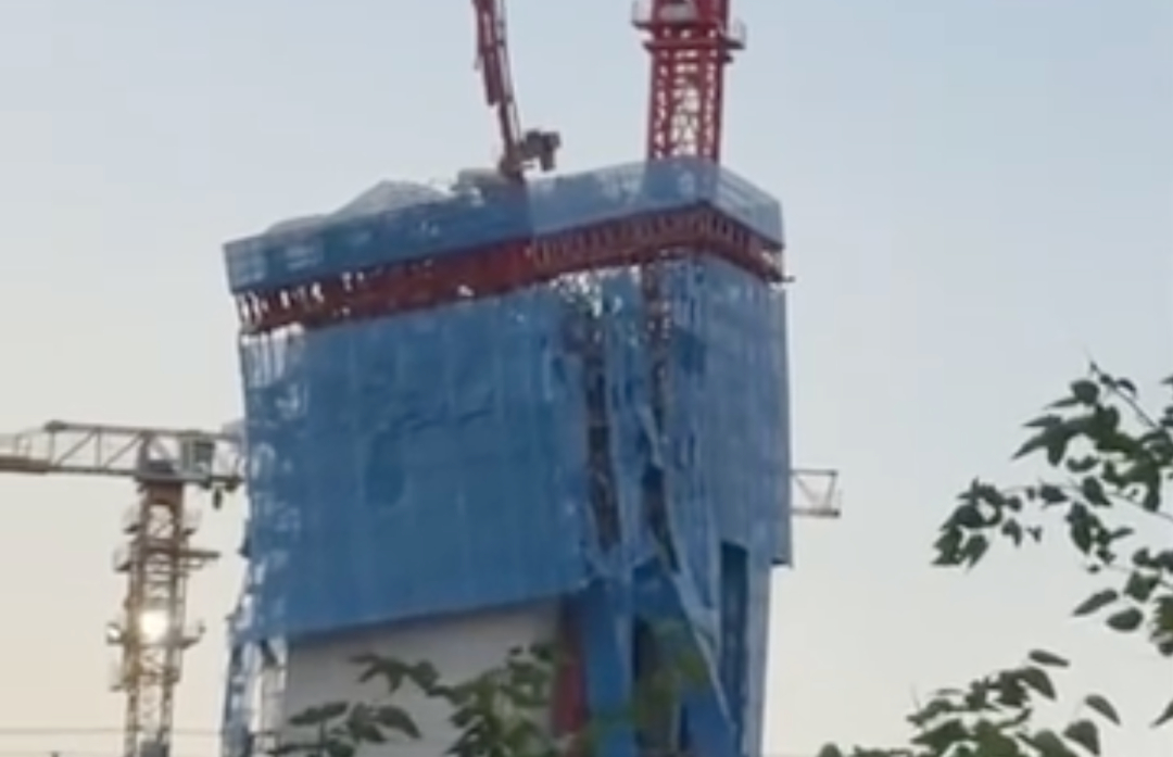 京东上海总部大楼“歪”了？最新通报：涉事工地已停工 