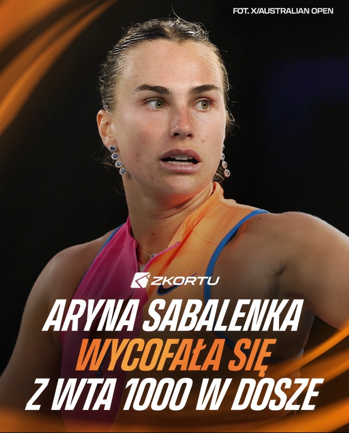 萨巴伦卡退出多哈赛网球talking大会 据WTA官网消息，阿丽娜·萨巴伦卡已退