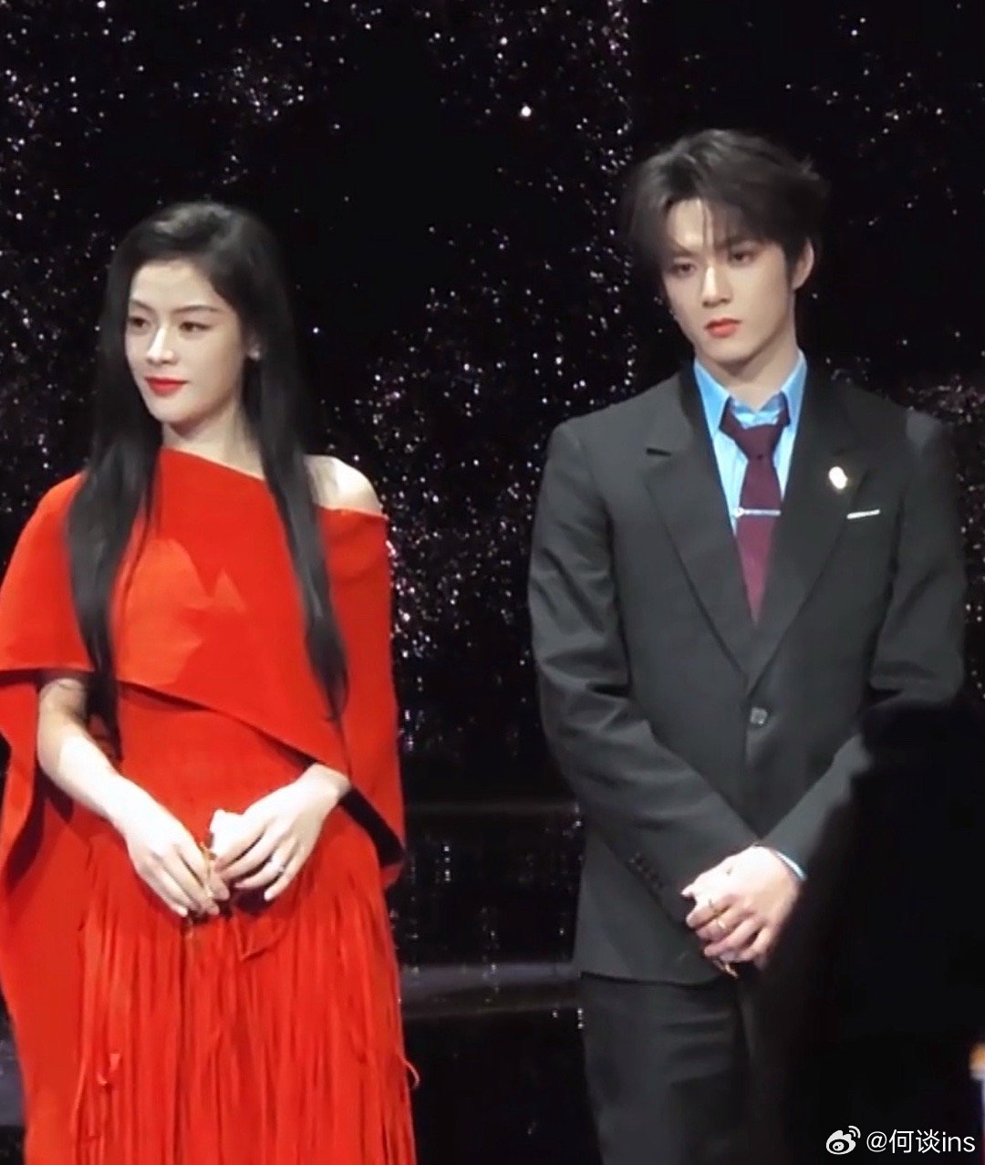 电影《镖人》剧组，微博之夜红毯吴京、谢霆锋、陈丽君、刘耀文、李云霄、孙艺洲、林秋