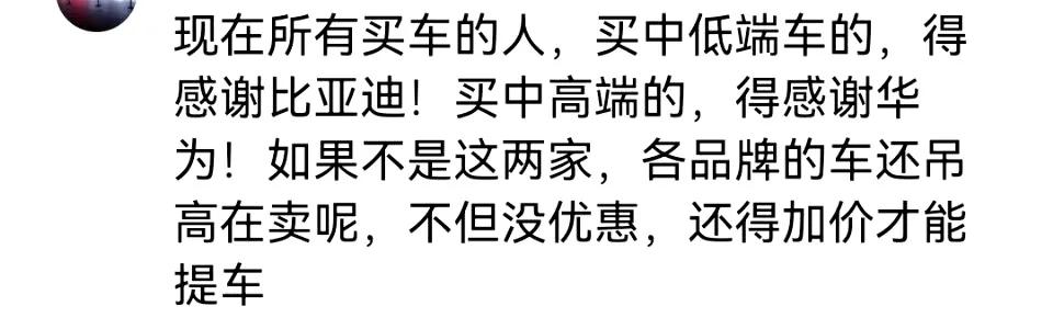 比亚迪不仅养活了百万工人，还让家庭买得起车，哪怕是开比亚迪去跑滴滴也养活了不少家