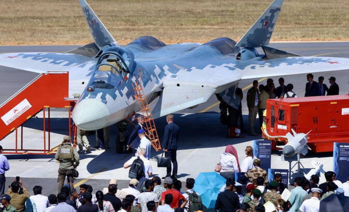 【阿尔及利亚接收苏-57】

去年年底阿尔及利亚接收首批2架苏-57战机，而最近