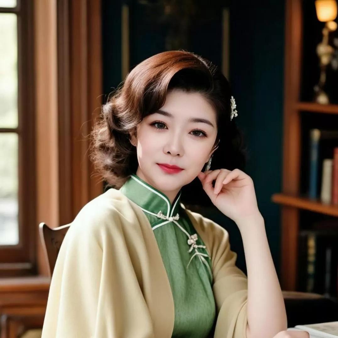 优雅旗袍美人，复古风十足旗袍秀东方美人 旗袍古典美女 新中式旗袍美女 江南美女旗