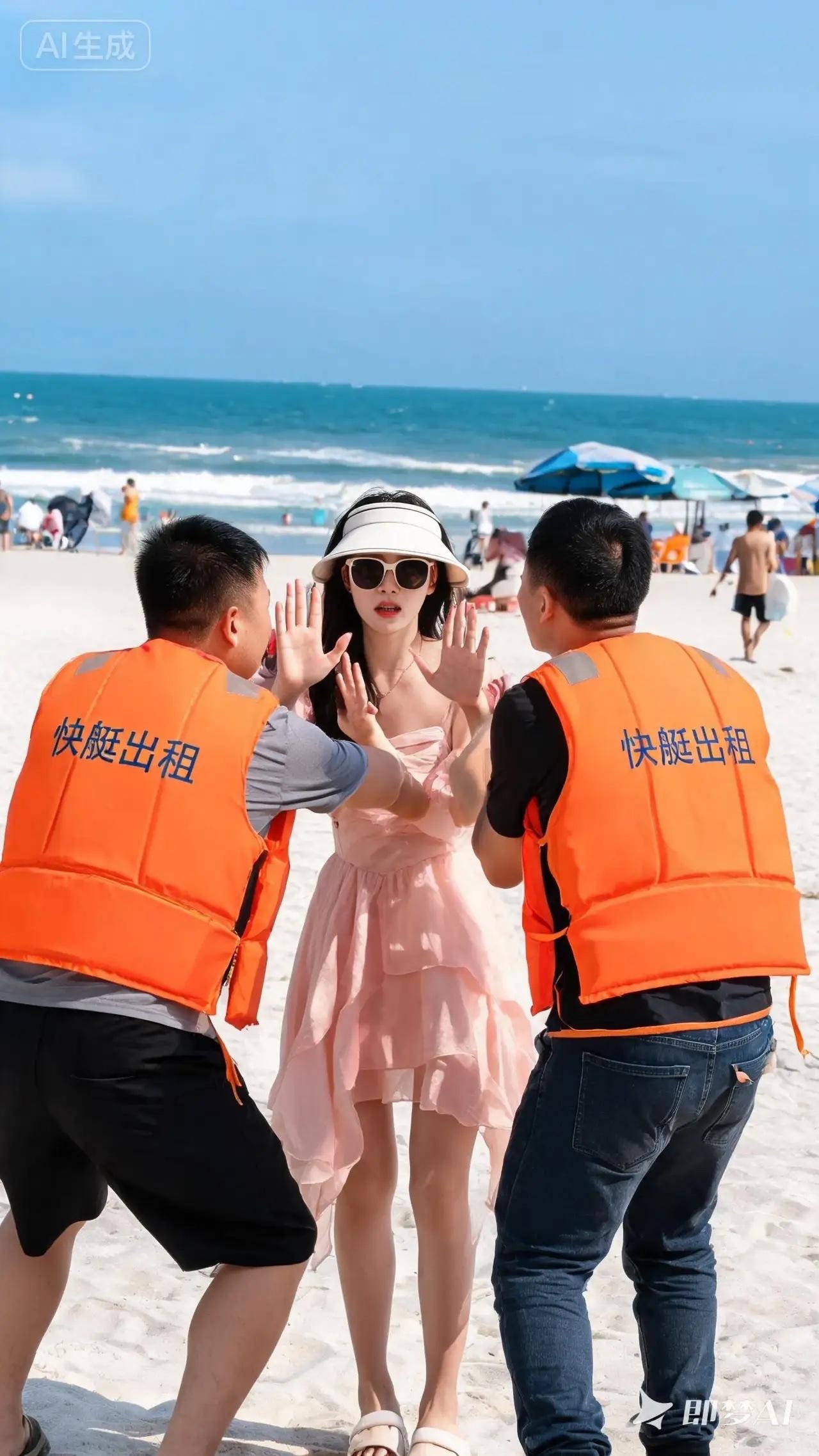 好好的海边旅行，差点变成一场糟心的对峙，这就是不少游客当下的真实遭遇。广西北海银