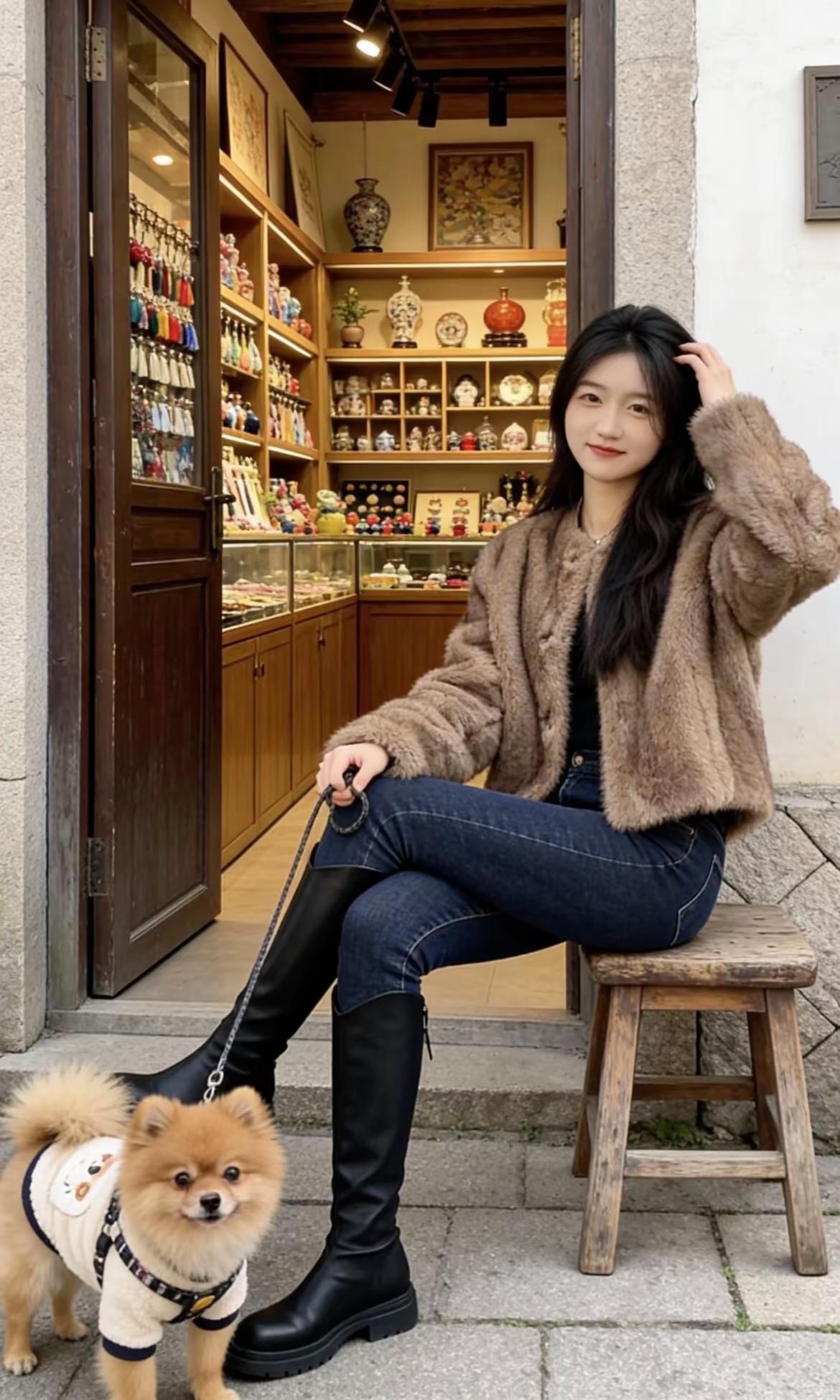 这穿搭秒变东北大姐😂。日常生活  每日分享 日常分享