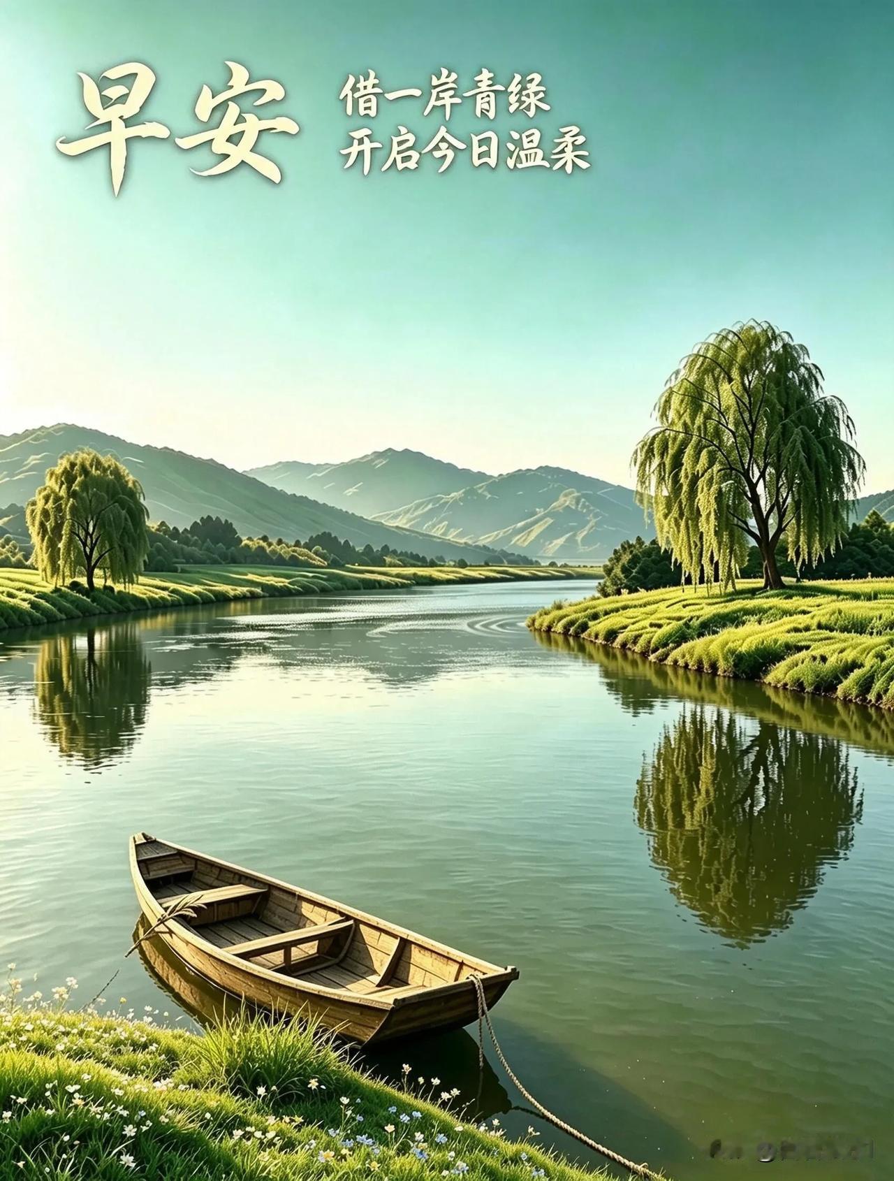 释怀昨日烦忧，迎接今朝朝阳。只求阖家安稳，身体无恙。早安。