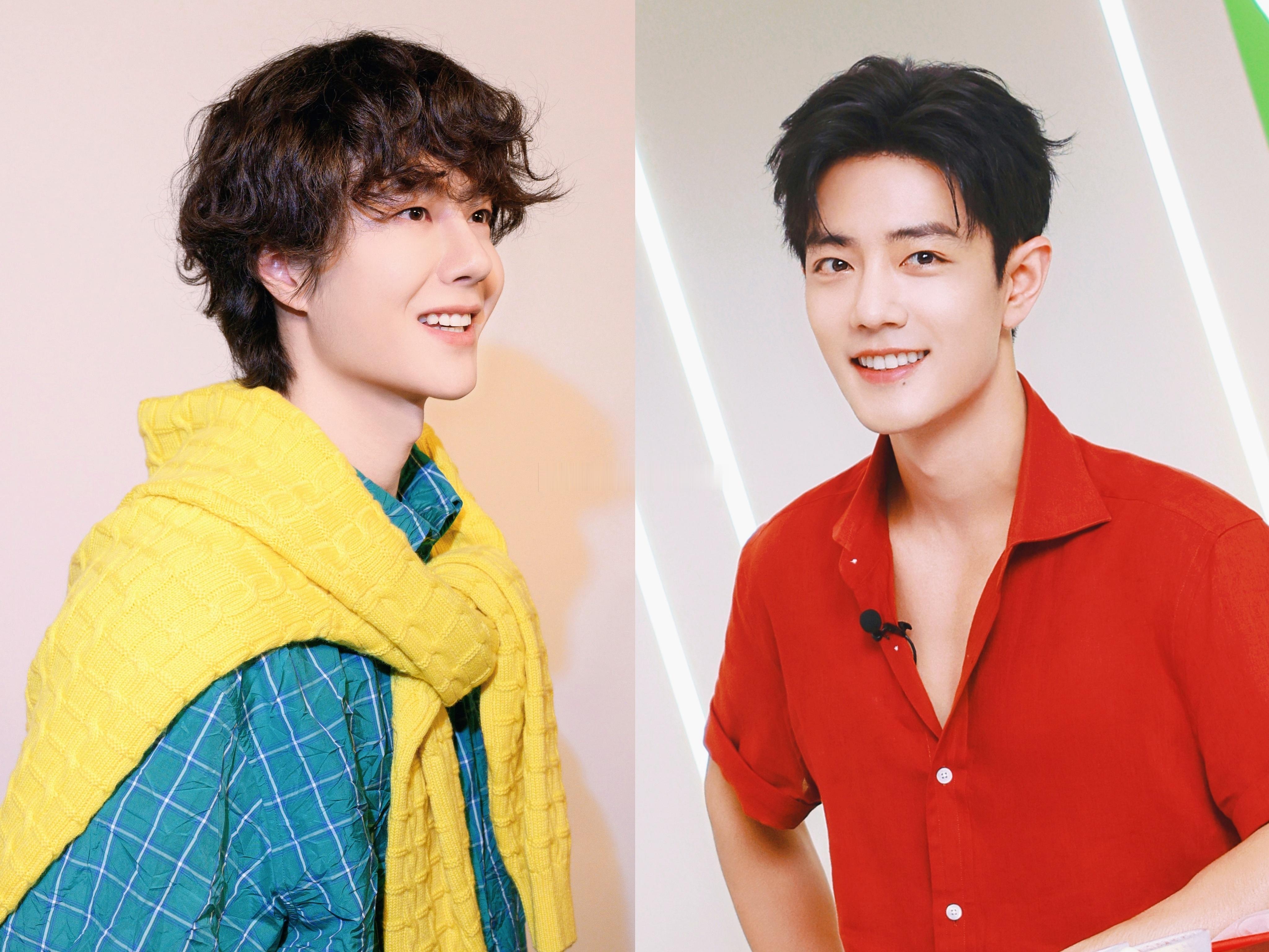 博君一肖 一对儿甜甜宝贝儿💛💚❤️. ​​​