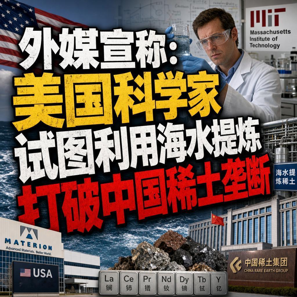 很多人以为稀土霸权是靠地底下挖出来的矿石，谁家矿多谁说了算。
但美国科学家最近盯