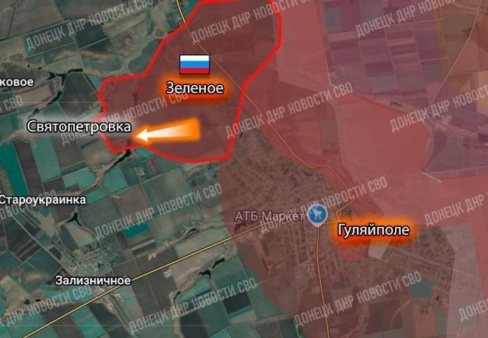 俄军在扎波罗热地区解放了泽列涅定居点

俄罗斯国防部报告称：“东部集群解放了扎波