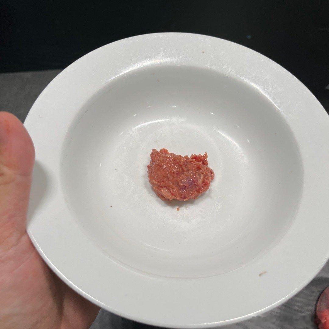 来了，我来还点子女债！牛肉、鸡胸、虾肉、笨鸡蛋、土鸭心肝胃，打成肉泥伺候，就li