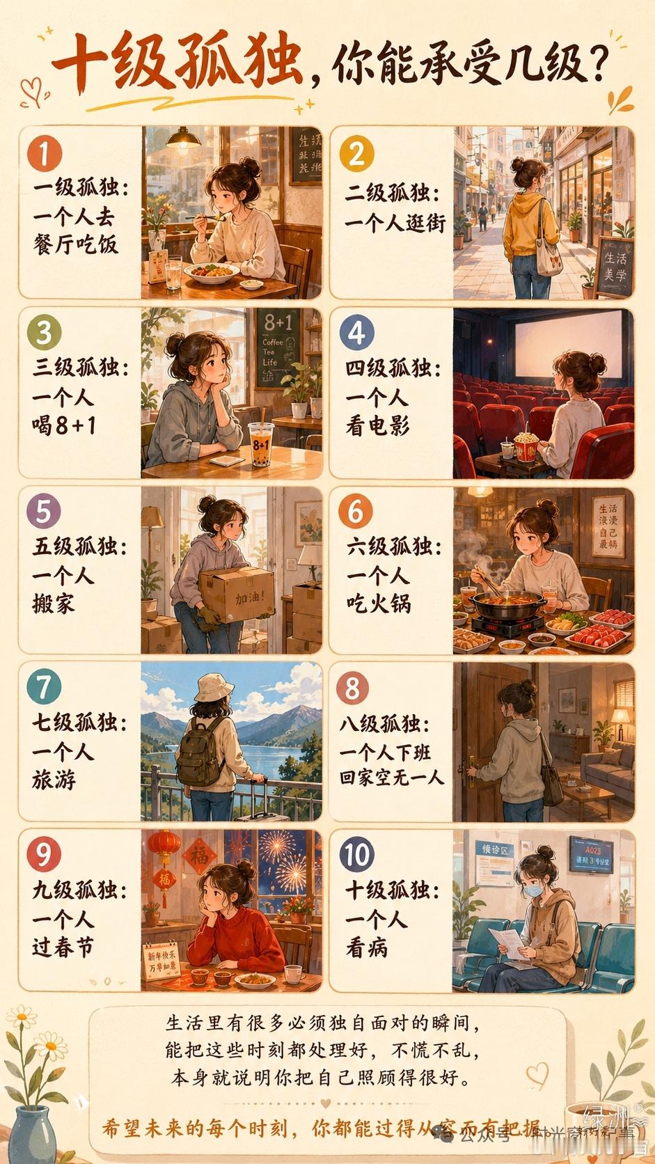10级孤独，你能承受几级？ 绿洲