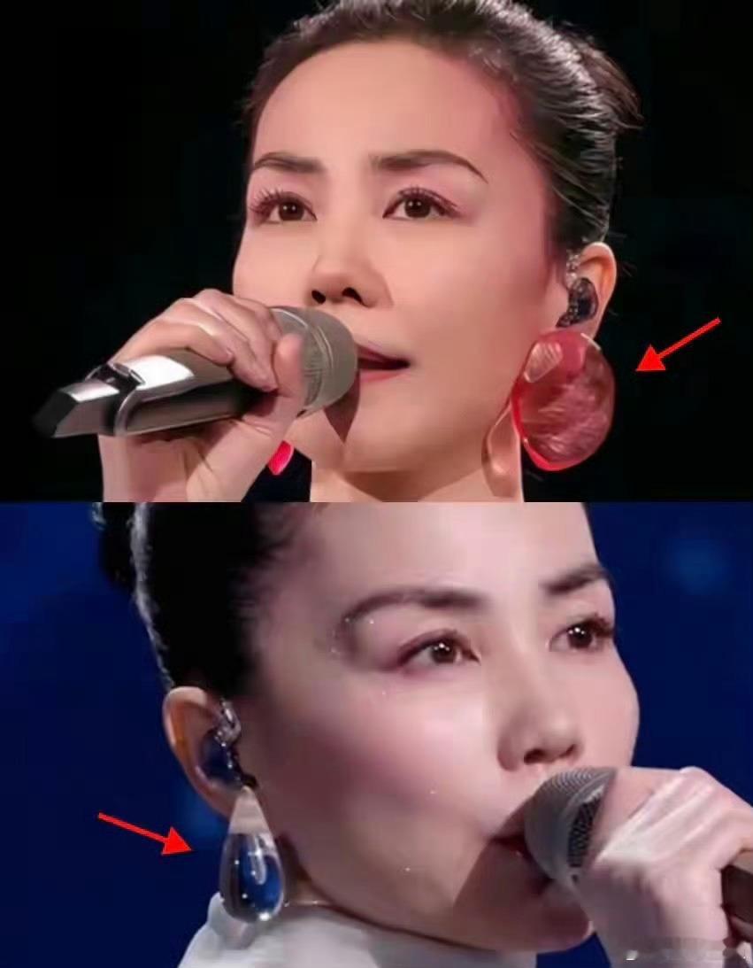 王菲洗衣凝珠耳环一个虾片一个洗衣凝珠 