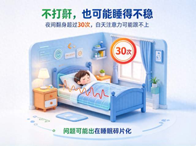 柳叶刀：儿童睡眠翻身＞30 次 / 晚，不打鼾，也会影响注意力发育