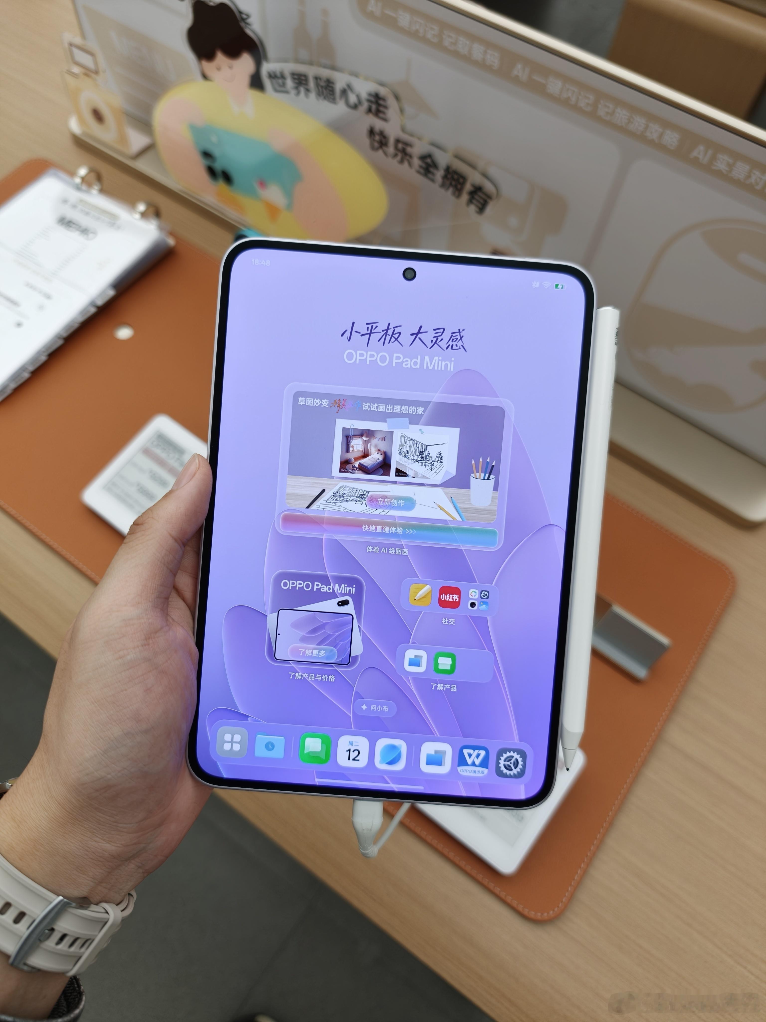 我是第一次看到OPPO Pad mini实物卧槽质感真好啊 
