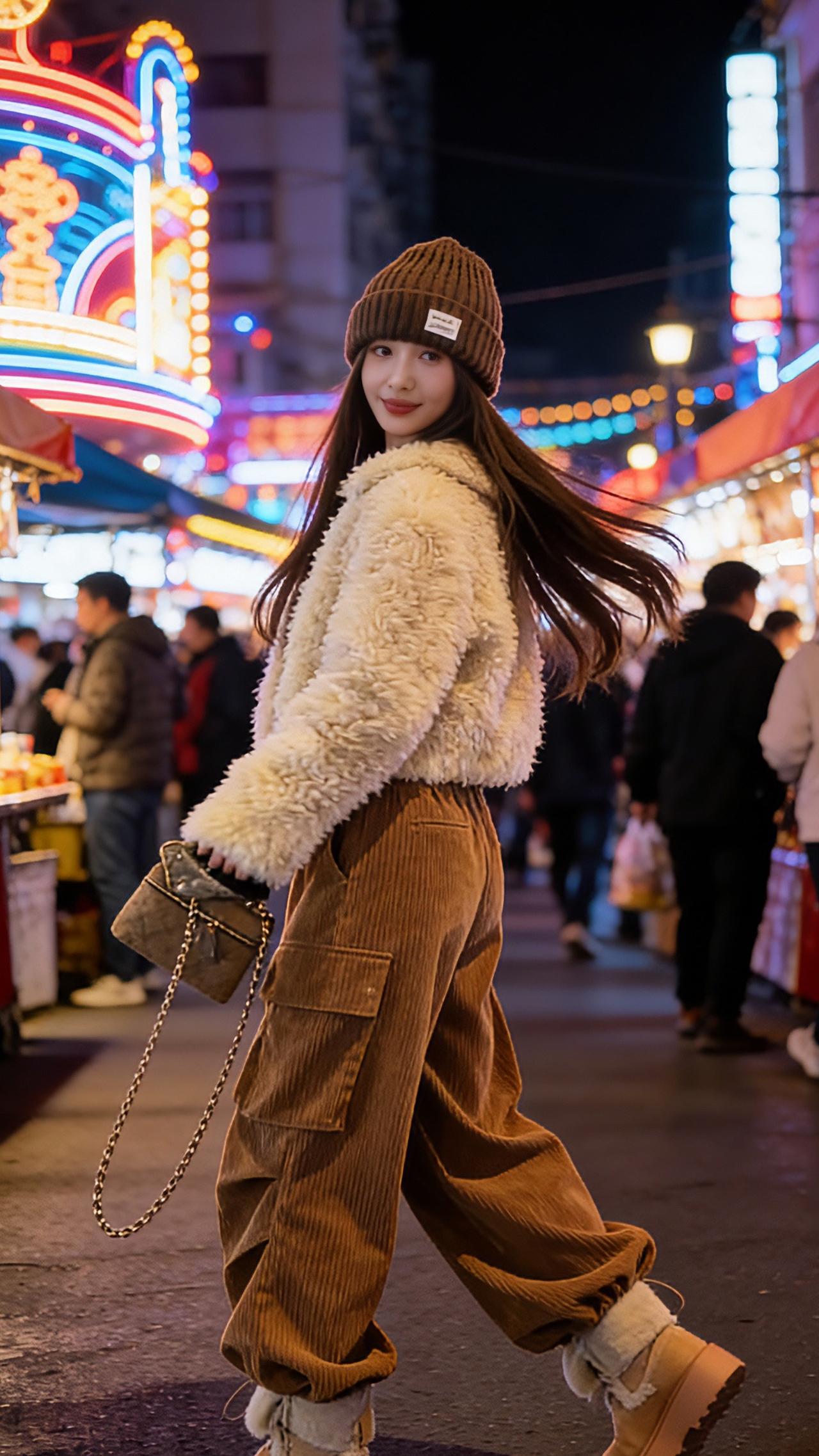 把慵懒穿在身上，把烟火气写进生活。✨
这条灯芯绒裤是今年的本命裤了，谁穿谁是时髦