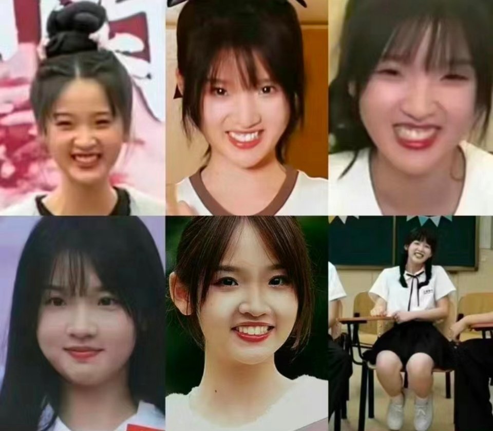 为什么张淼怡一直都是竖着笑 ​​​