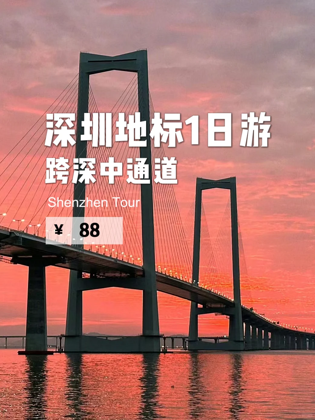 深圳｜才💰88，就能跨深中通道，玩深圳一整天！