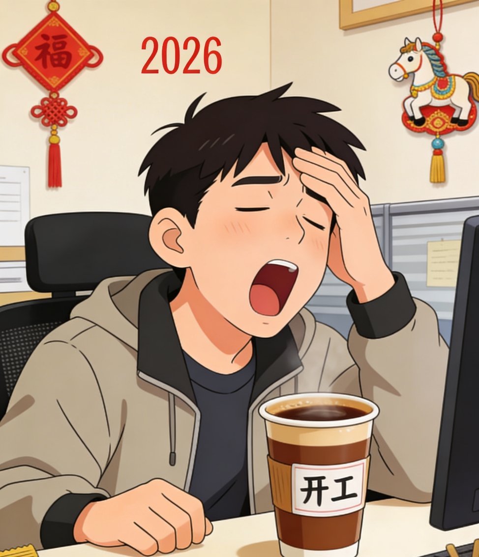春节的后劲原来是补班给的换个角度想，短暂的调整是为了更好地出发。收心归位，把节日