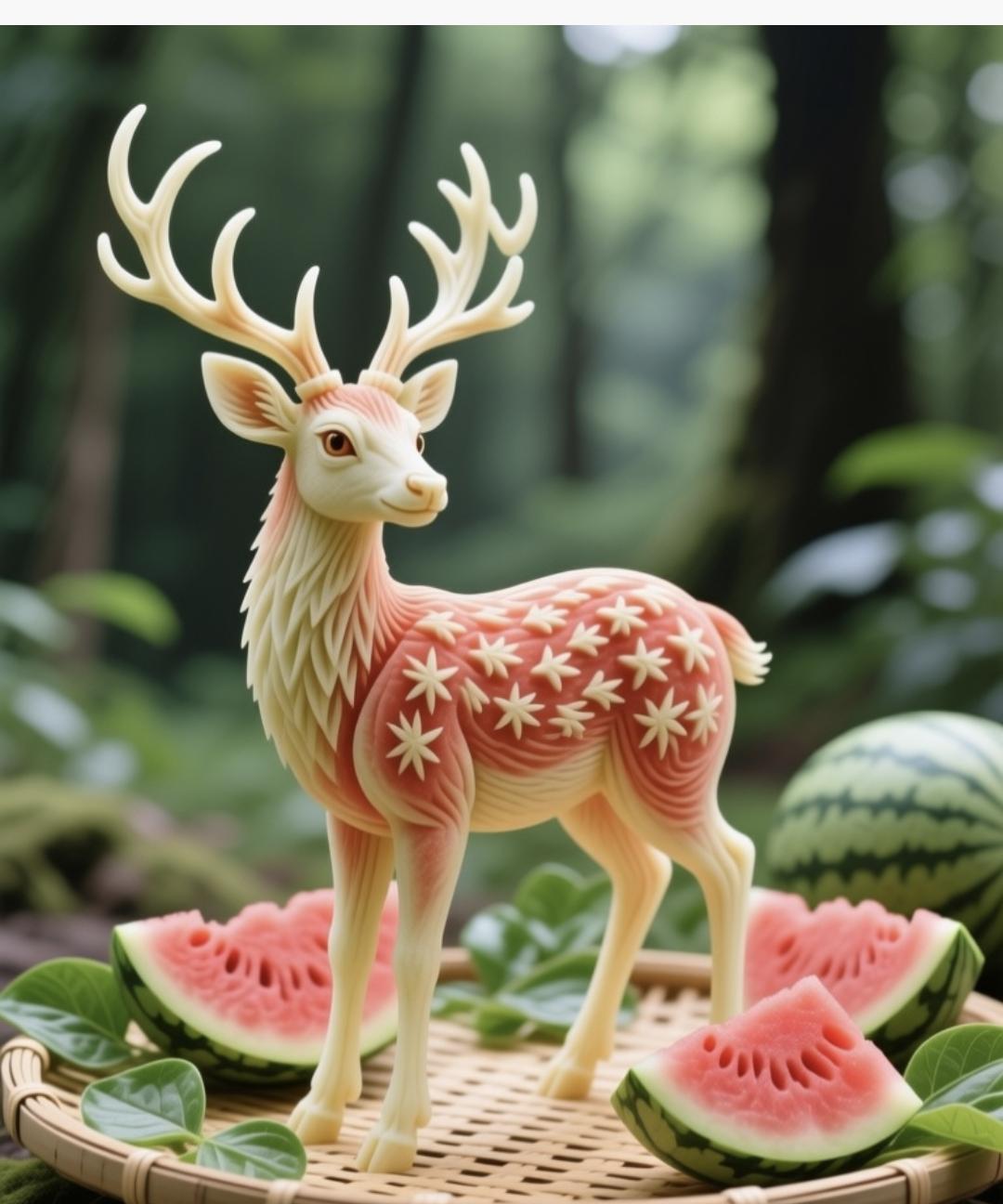 今天用AI学做的西瓜雕刻
反复改了多次
才出来一个满意的
耐心是个奢侈品
做任何