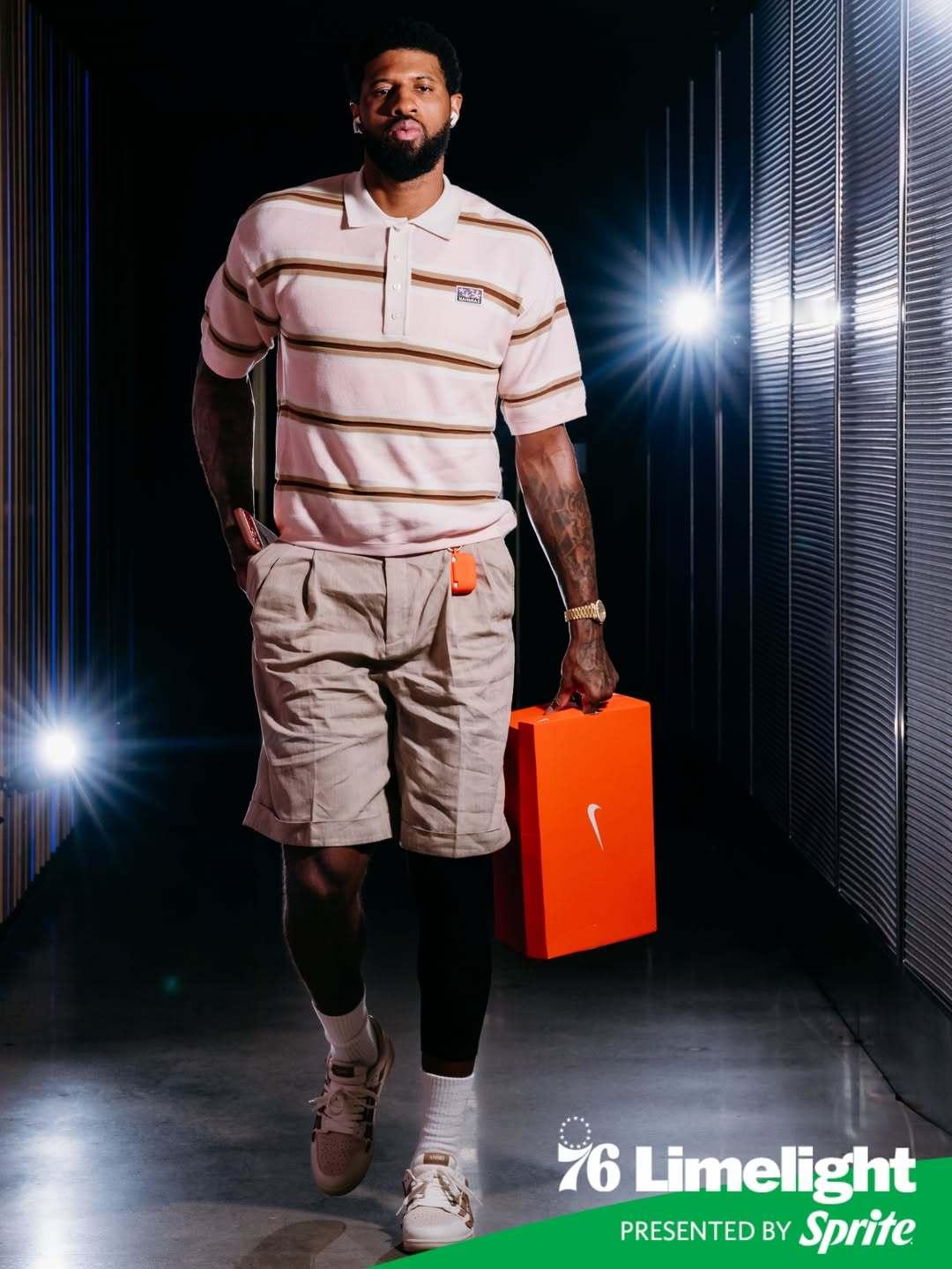 补发！分享今日份赛前抵达球馆时的帅椒～费城76人76人vs尼克斯NBA东部半决赛