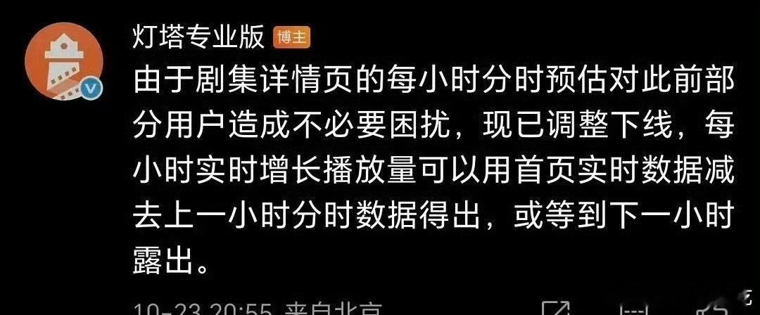 灯塔取消了分时预估，其实没太大改变，分时预估不是重要的参考数据，担心为氵提前做准