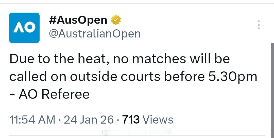 外场比赛不早于北京时间14:30恢恢复 