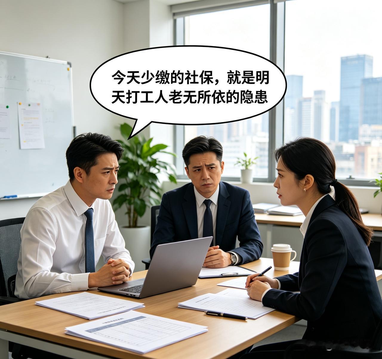 今天少缴的社保，就是明天打工人老无所依的隐患

小王今年三十五，在一家小公司做销