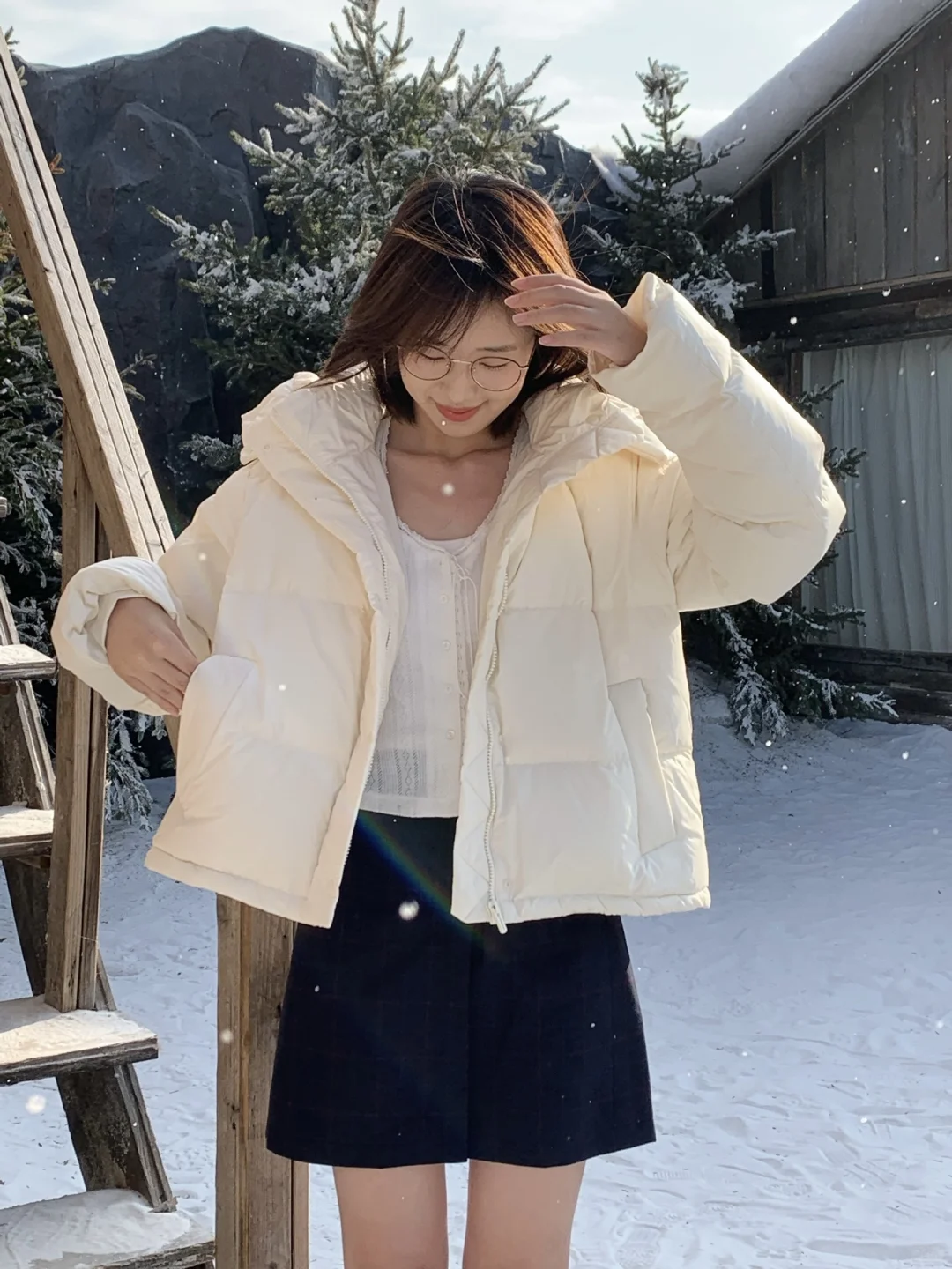 下雪的地方自带滤镜耶
