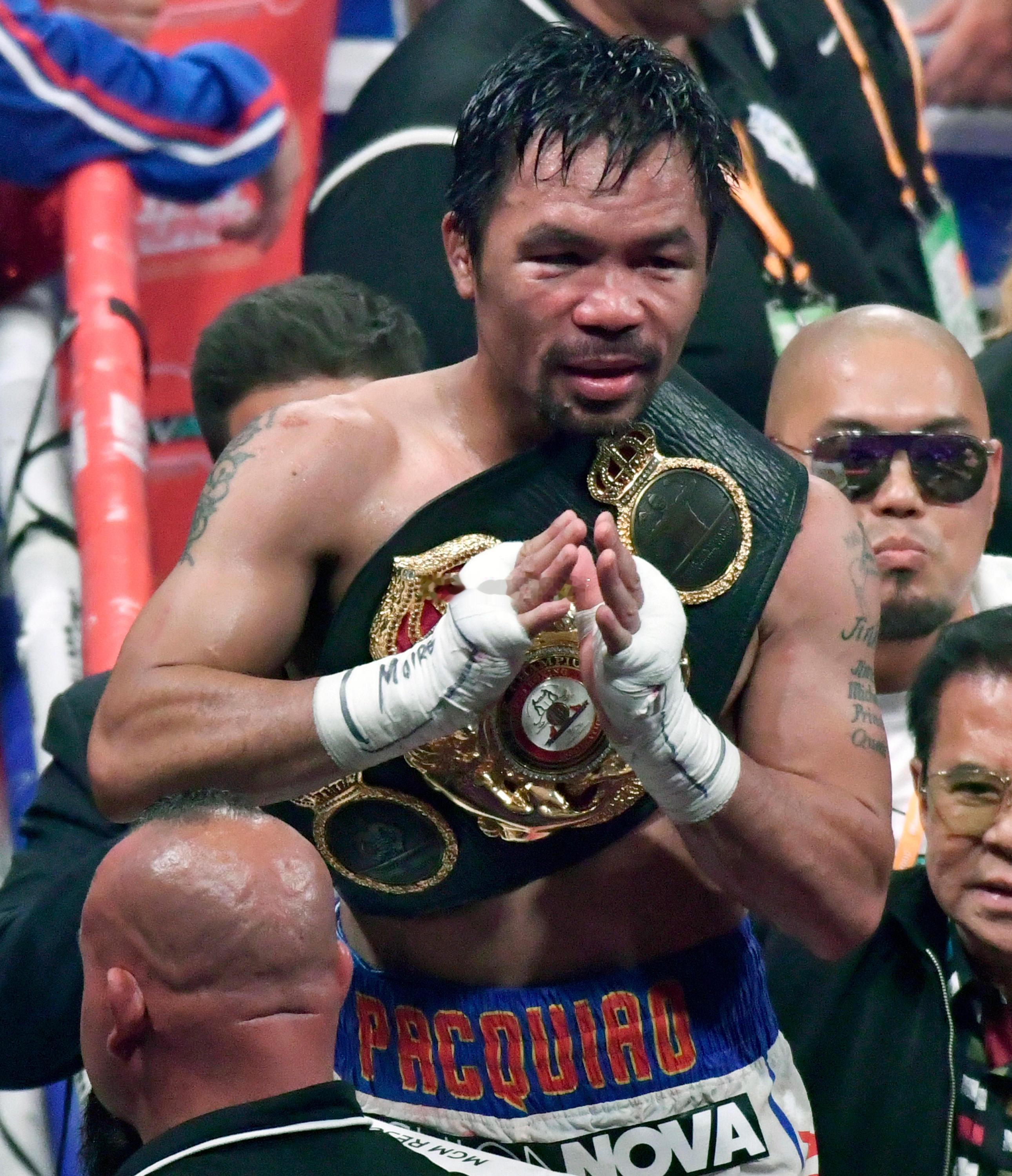 拳坛速递 曼尼·帕奎奥Manny Pacquiao已确认，他与瓦西里·洛马琴科V