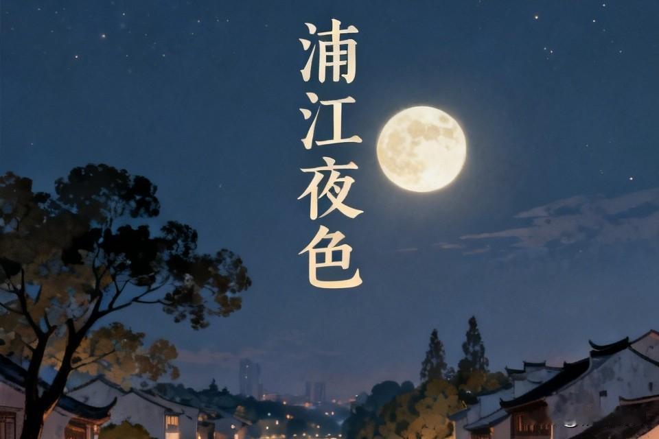 《浦江夜色》
晚色沿江漾软风，
繁花绕院影玲珑。
悠然把盏观霄月，
满袖馨香意自