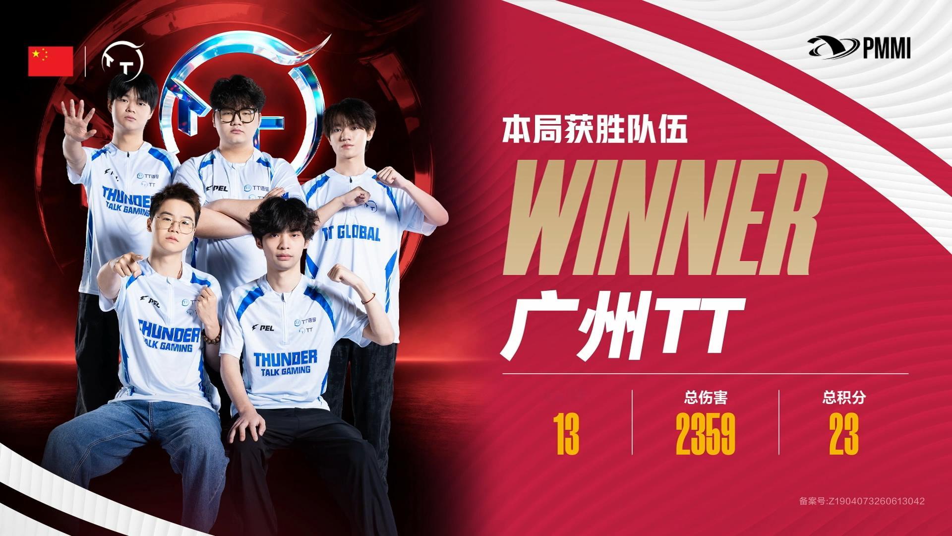 TT世界赛满编吃鸡TT四人整编制作战，配合丝滑火力拉满，最终13淘汰满编完成吃鸡