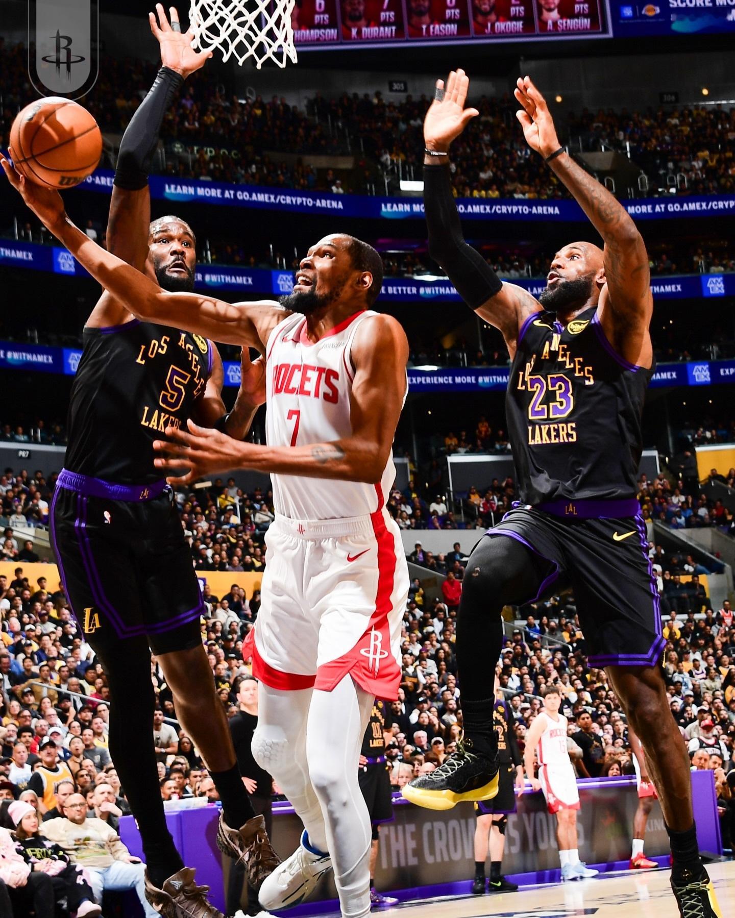 休斯顿火箭 火箭VS湖人 超话评分 杜兰特-我的评分：健康就好！主场再战！ 