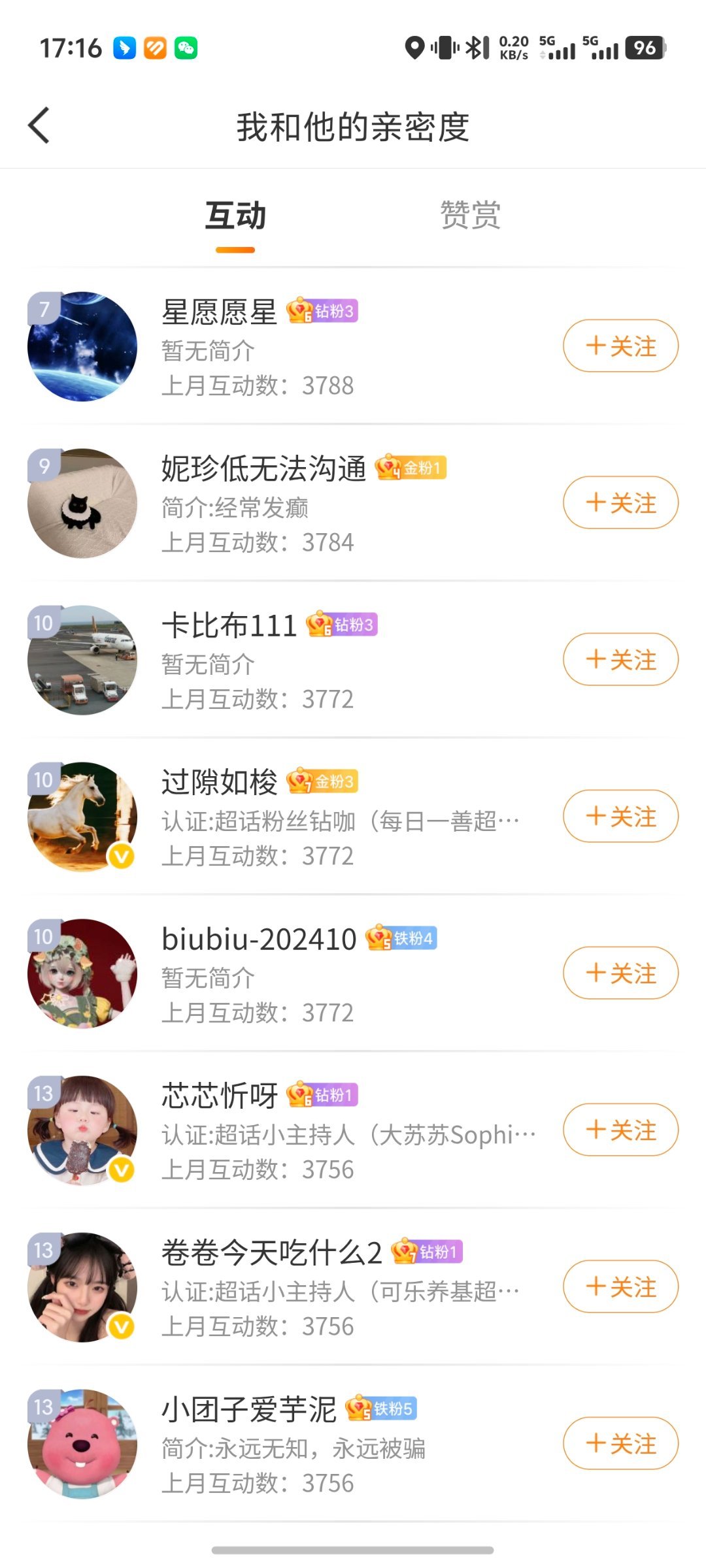 上月互动榜，大家申请入群