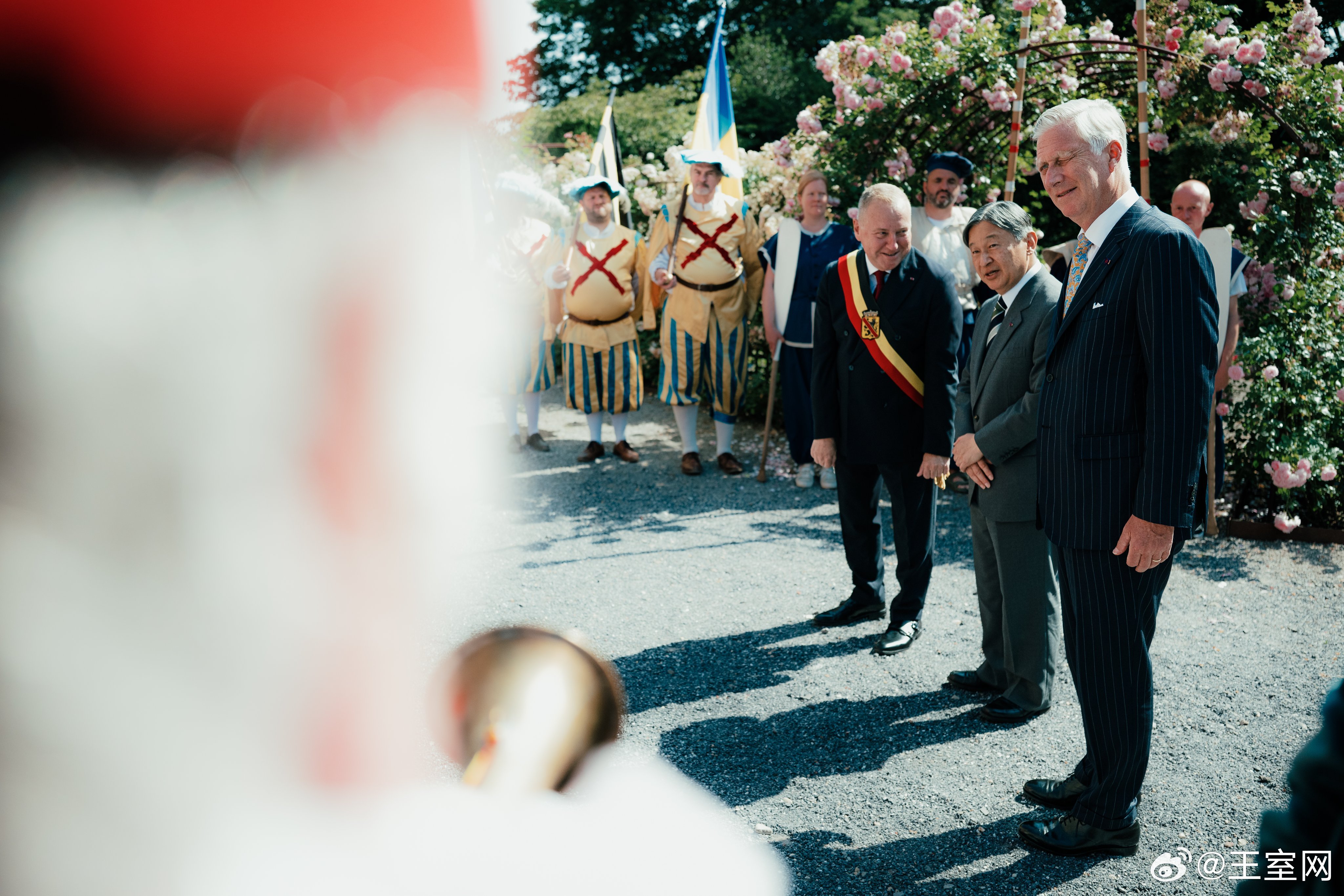 比利时王室日本皇室🇧🇪6月24日，菲利普国王陪同德仁天皇参观那慕尔城堡、纳米