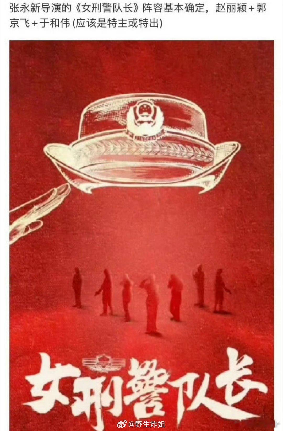《女刑警队长》之前传是赵丽颖，现在变成杨紫了，赵丽颖这是掉饼了？ 