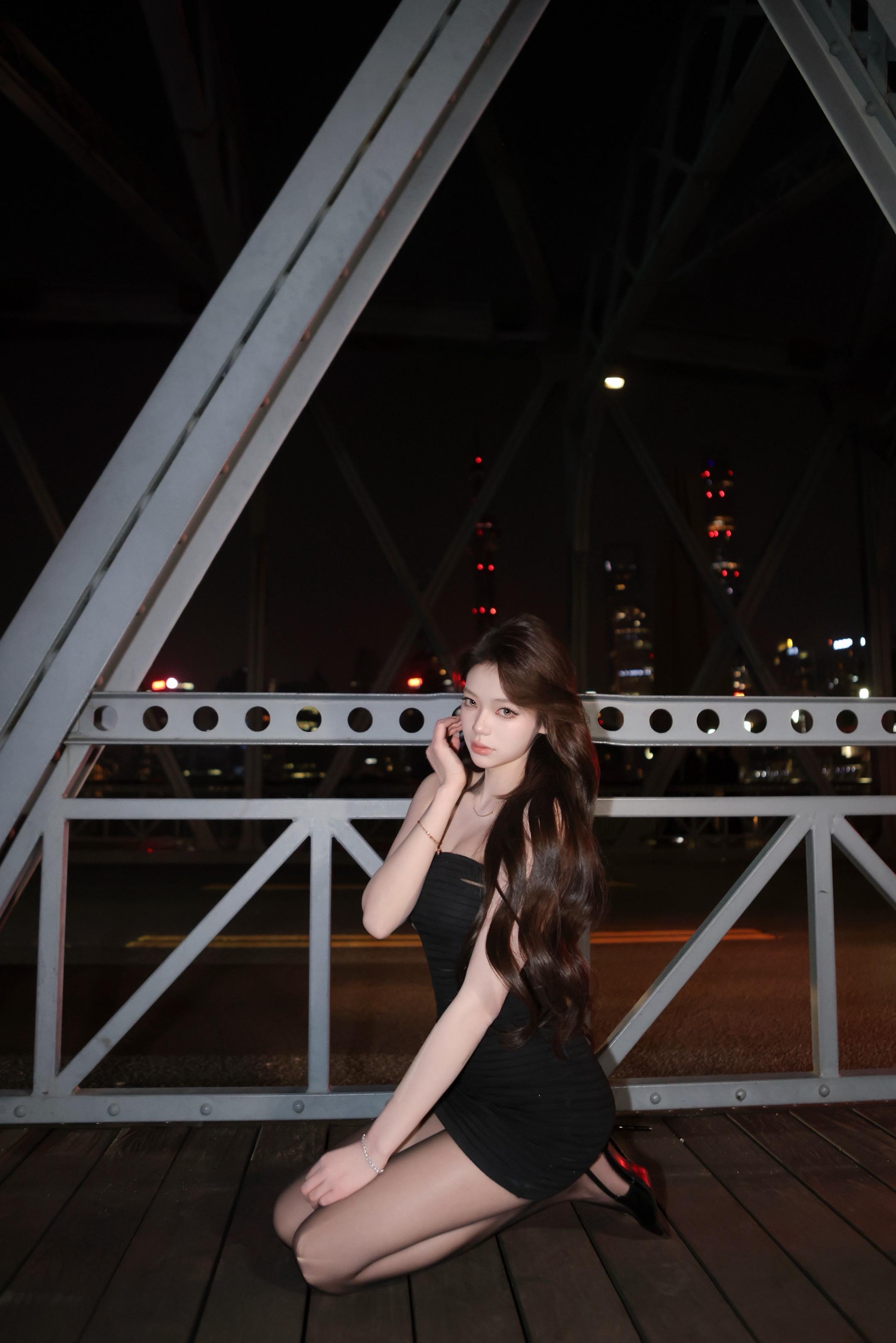 纯欲夜景 上海约拍 上海拍照 拍照 御姐范儿