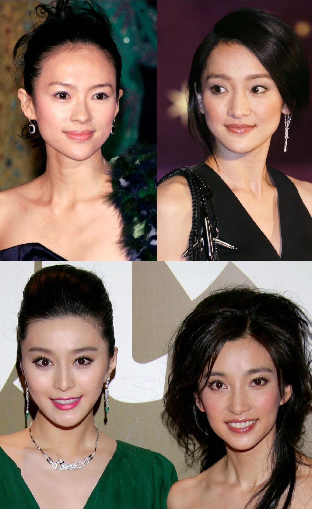 2006年香港金像奖章子怡、周迅及冰冰、冰冰什么是野心的眼神、嘴角看看这张照片中
