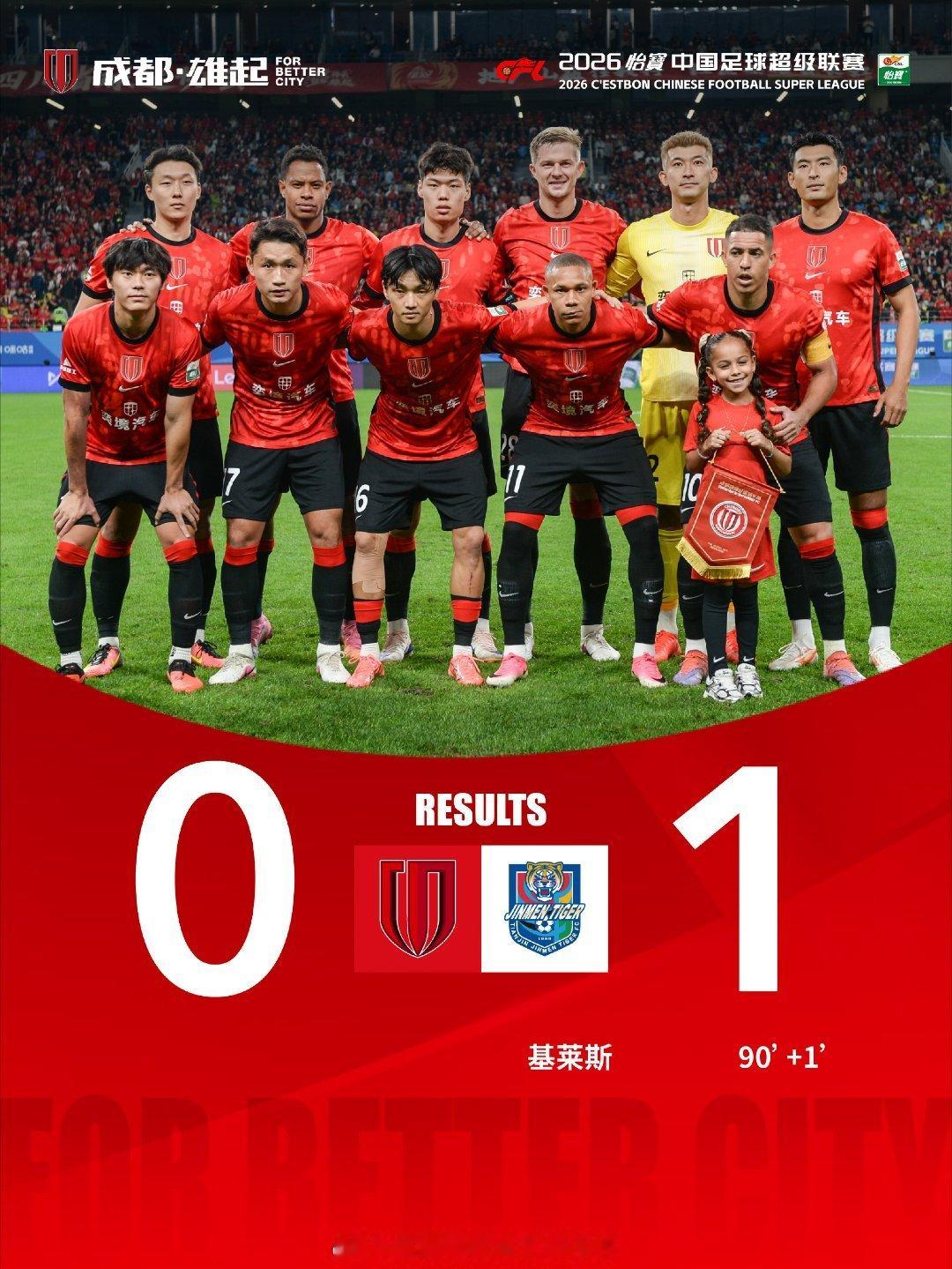 1分！本轮中超联赛，成都蓉城拿到1分就能夺冠！4年！时隔4年，广州又有了中超球队