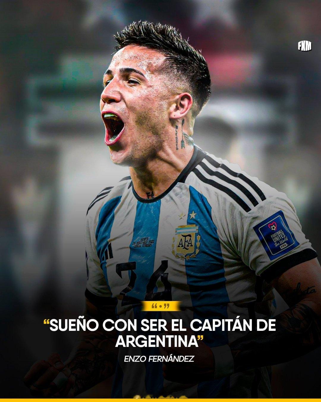 🔥🇦🇷 “我梦想成为阿根廷国家队的队长”🫡 恩佐·费尔南德斯告诉GIVE