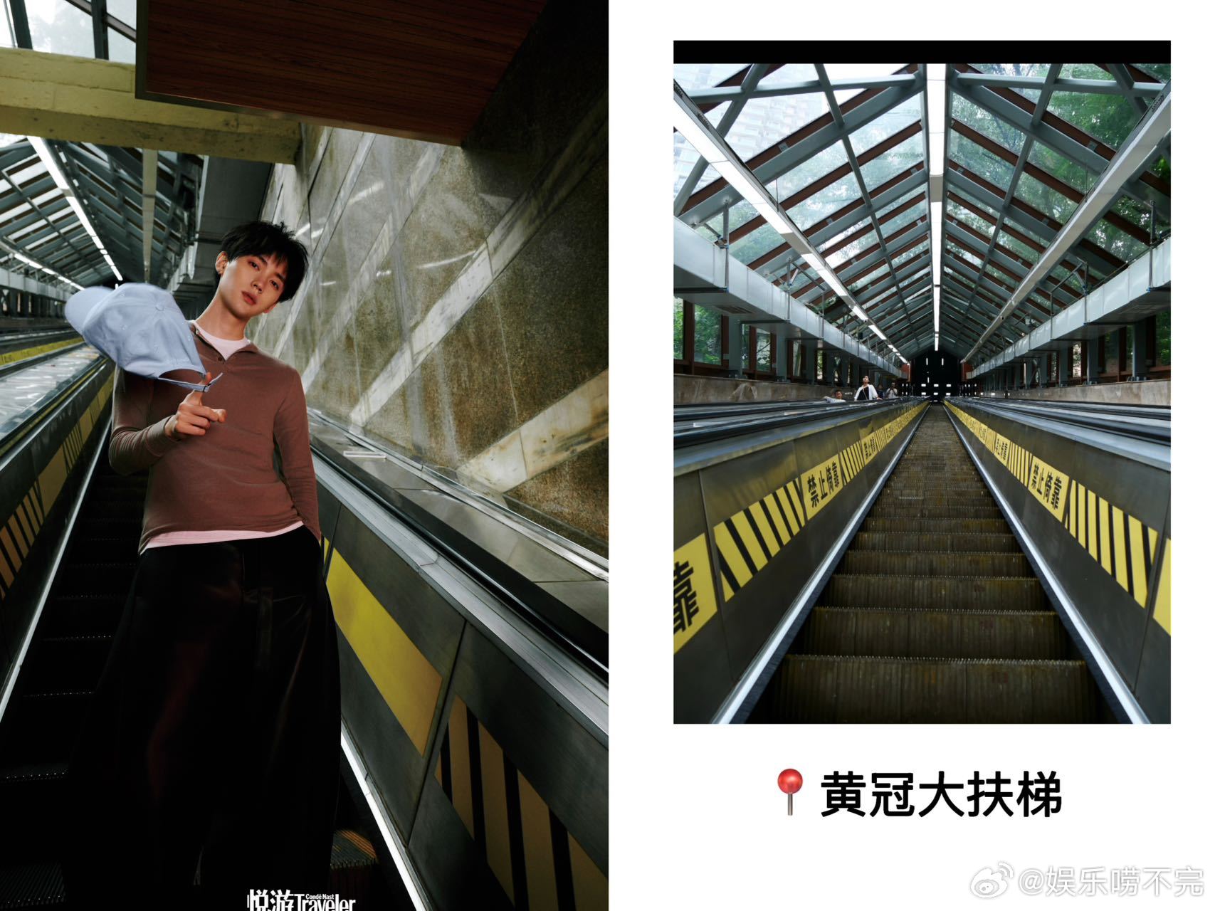 周翊然重庆同款打卡地悦游三月刊封面，周翊然终于回重庆拍大片啦！清俊少年穿梭在湖广