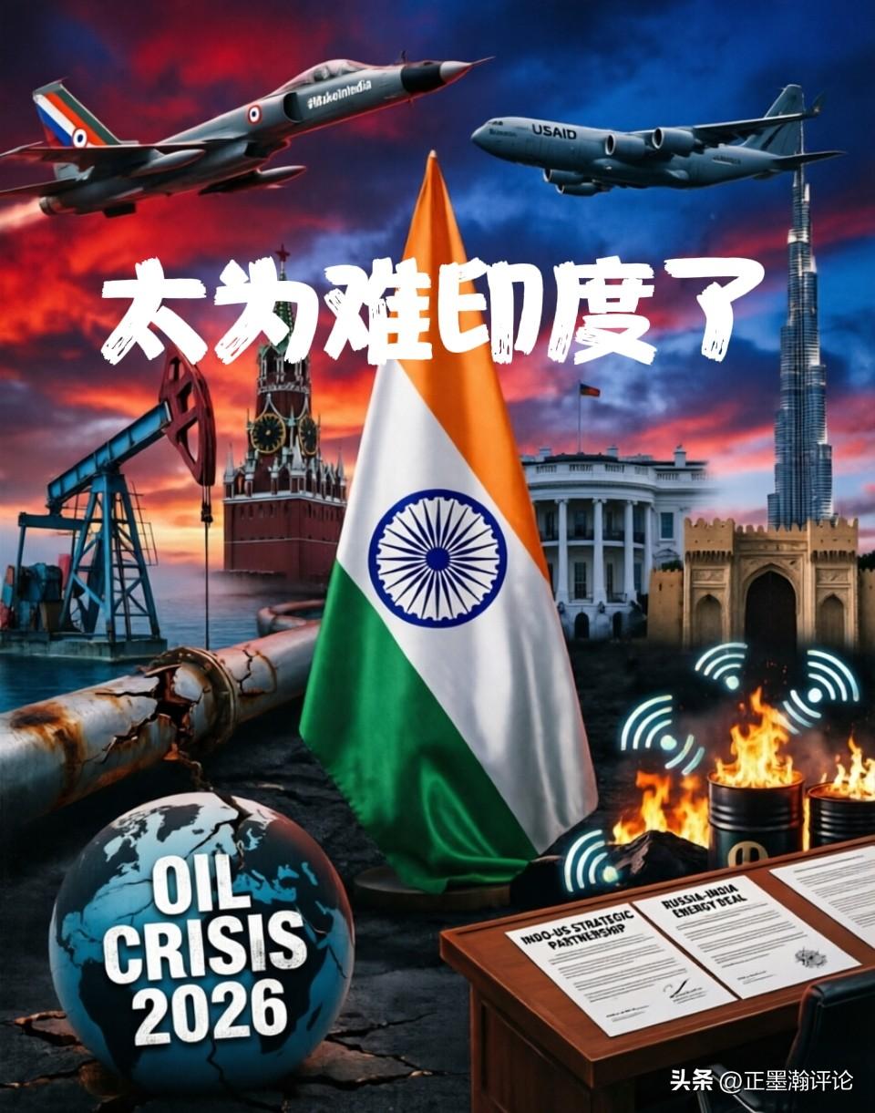 印度弃俄亲美遭反噬，不得不求俄卖石油救急

印度怀揣世界大国雄心，却在地缘博弈中