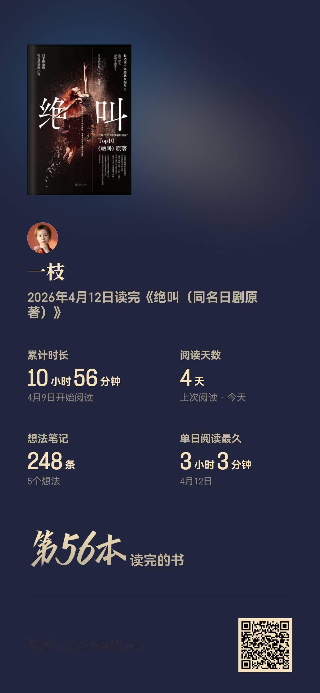 《绝叫》这本书看完，心里堵得慌。叶真显中写的这个故事太狠了，把每个人心里那点阴暗