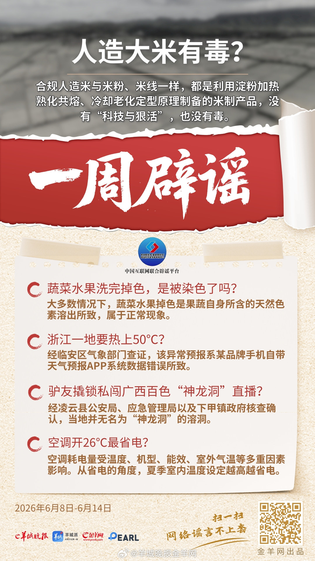#一周辟谣##照谣镜#  更多精彩报道，请扫码关注羊晚全媒体报道！#巴西醒醒 这