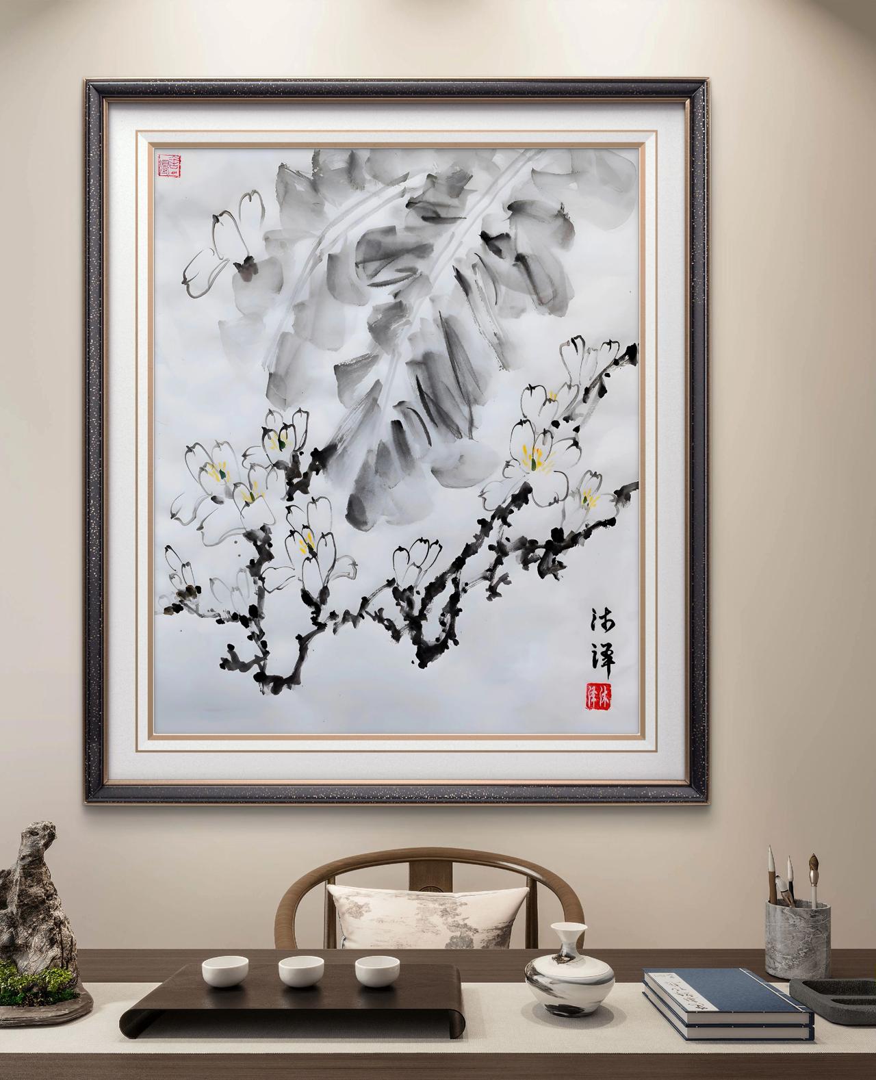 写意花卉 国画雅韵 玉兰 国画